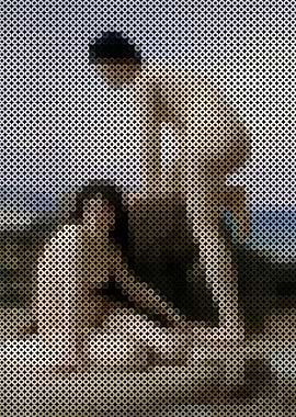 The two bathers by Adolphe William Bouguereau