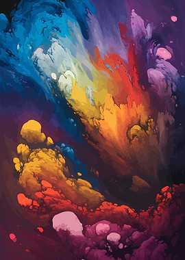 Abstract Colorful Swirls