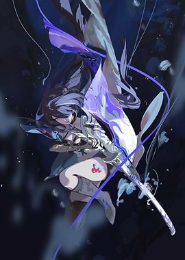 Anime Girl with Sword