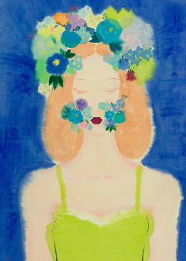 Woman with Flower Crown