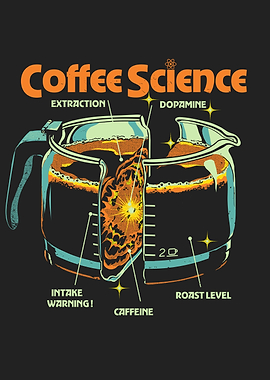 Coffee Science Illustration