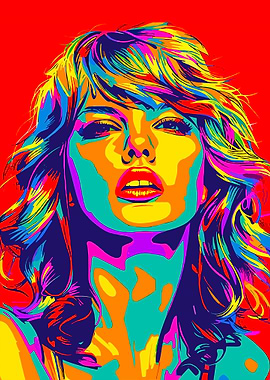 Pop Art Woman Portrait