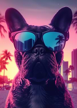 Cool Dog in Sunglasses