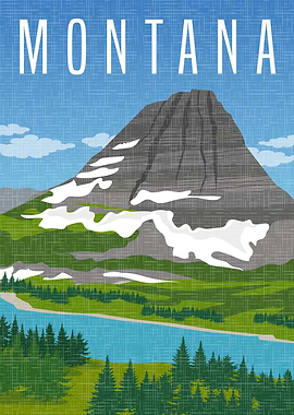 Montana Mountain Landscape