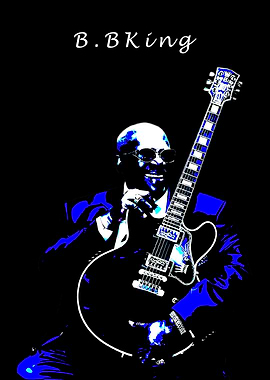 B.B. King Guitar Portrait