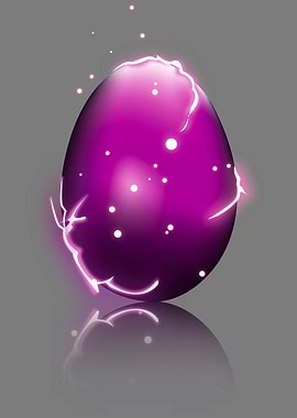 Purple Glowing Egg