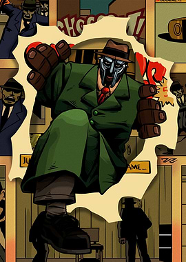 MF DOOM Comic Art