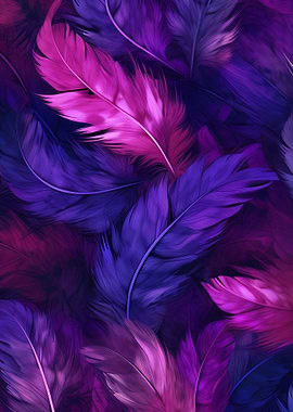 Purple and Pink Feathers