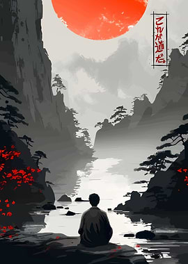 Japanese Mountain Landscape