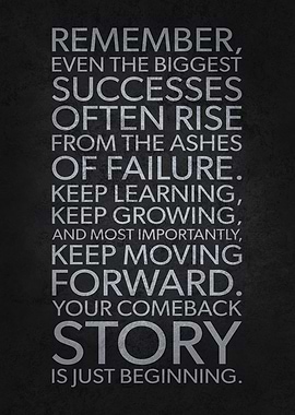 Your Comeback Story Quote