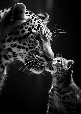 Leopard and Cub