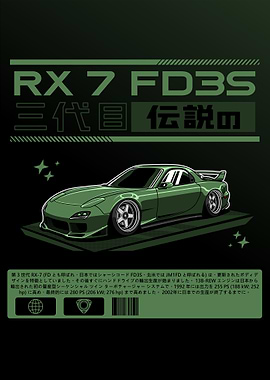 RX-7 FD3S Third Generation Green Army