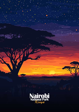 Nairobi National Park Sunset