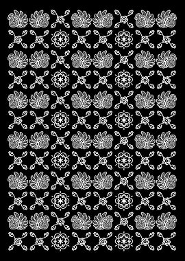 Batik Jambi White Swan Pattern