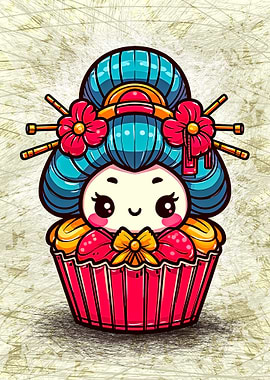 Geisha Cupcake