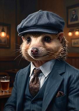 Harry the Hedgehog in a Suit