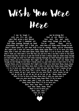 Wish You Were Here Lyrics