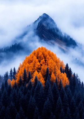 Autumn Mountain Mist
