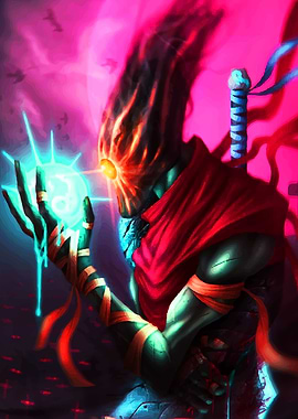 Dark Figure with Orb