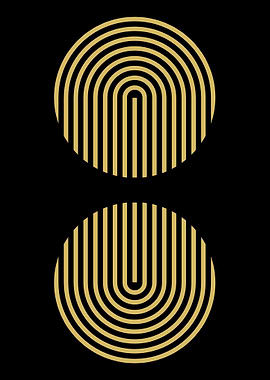 Golden Arches Abstract Art