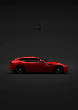 Red 2012 Ferrari FF