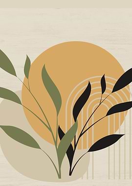 Abstract Botanical Art Print