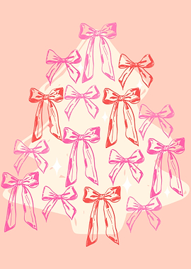 Coquette Bows Christmas Tree