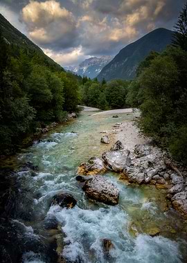 Mountain River Landscape