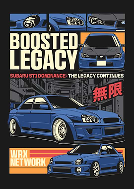 Subaru Legacy STI Print