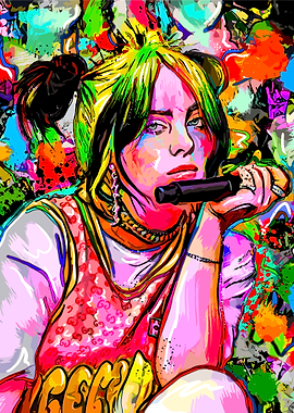 Billie Eilish Pop Art