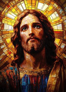 Stained Glass Jesus