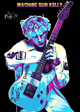 Machine Gun Kelly Guitar Poster