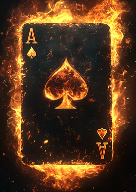 Ace of Spades on Fire