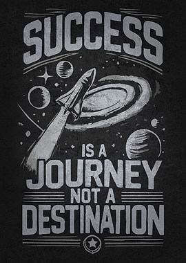 Success Journey Quote - Space Motivation