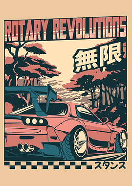 Rotary Revolution Car Art