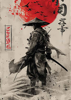 Samurai Warrior Art Print