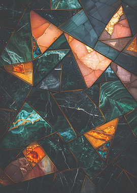 Abstract Marble Mosaic