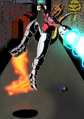 Caz battle in the ally way