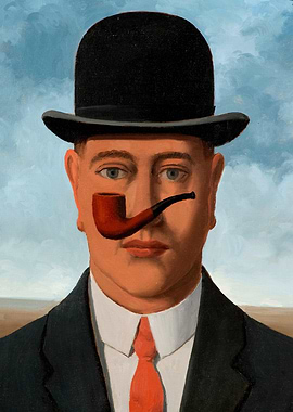 Man with Pipe by rene magritte son of man