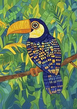 Toucan in Tropical Jungle