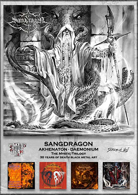 SANGDRAGON Album Art - sangdragon - akhenaton - daemonium: thy mysthic trilogy
