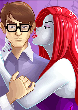 Cartoon Couple Portrait