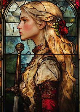 Stained Glass Warrior Woma
