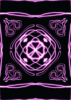 Purple Neon Mandala
