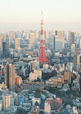 Tokyo Tower Skyline