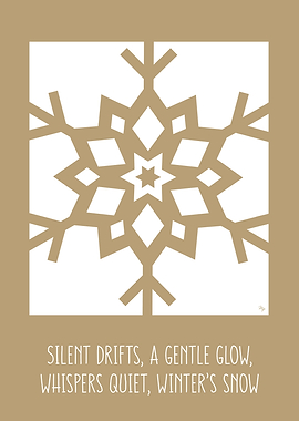 Winter Snowflake Xmas Poem set two