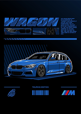 BMW F31 Wagon Touring Edition Blue