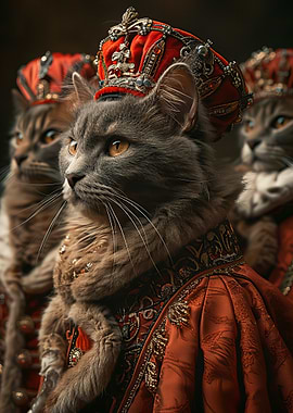 Cats in Royal Attire