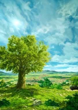 Tranquil Countryside Landscape