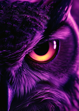 Purple Owl Eye